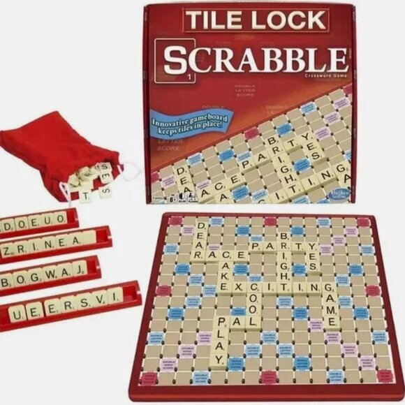 BRAND NEW Tile Lock Scrabble Crossword Game-Ages 8+  (in original packaging) - Picture 4 of 4